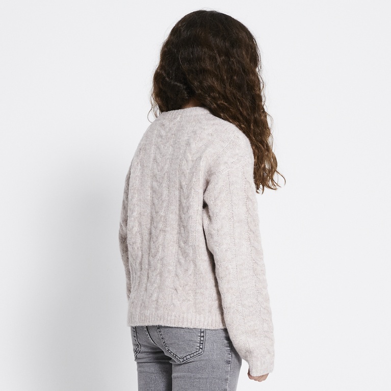 Palmikkoneulepusero "Boxy cable star"